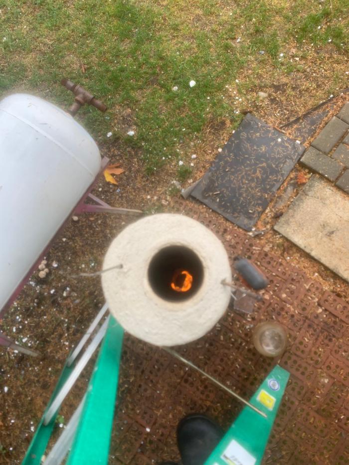 Initial start-up using wood pellets 