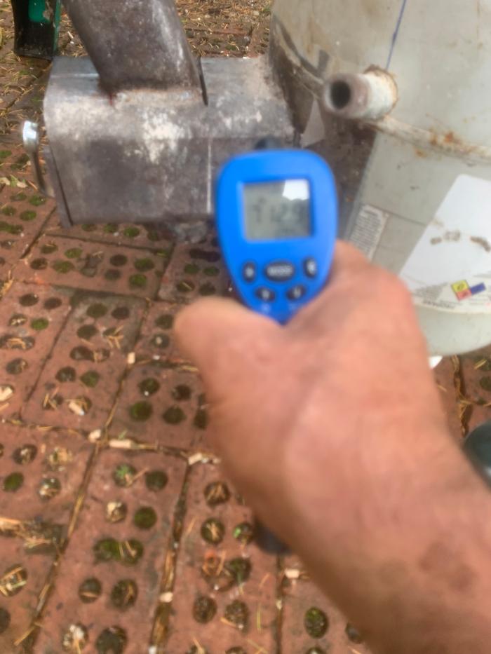Burn tube temperature 