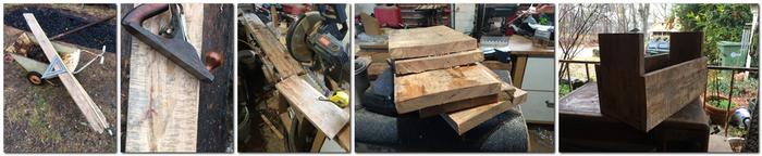 the starting board cut to lengths and then mocked up