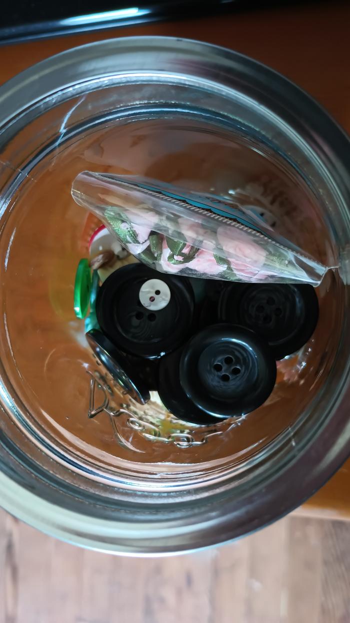 Buttons in jar