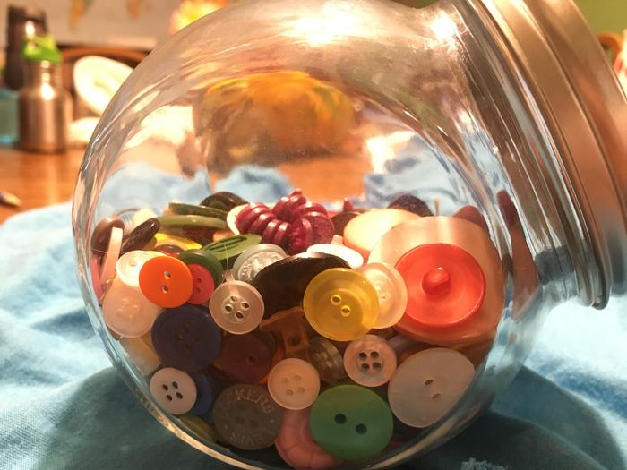 Buttons in the jar.