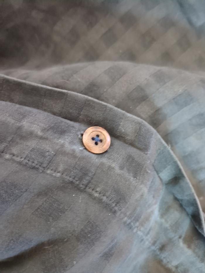 Duvet cover button.