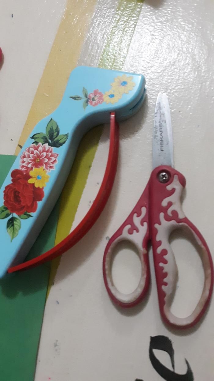 Scissors and sharpener 