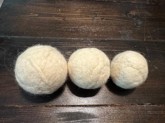 3 balls - every time I did it they were a little smaller :)