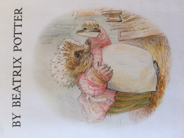 The model: Mrs. Tiggywinkle as illustrated by Beatrix Potter