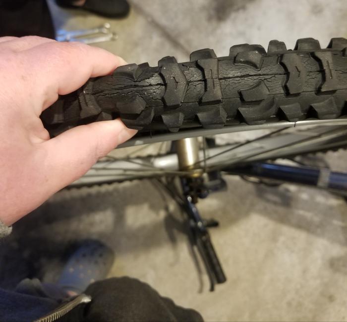 tire no longer holds air