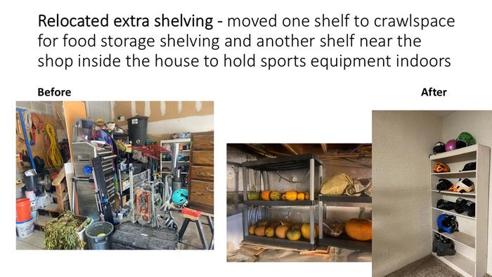 Shelving and storage optimizations part 4