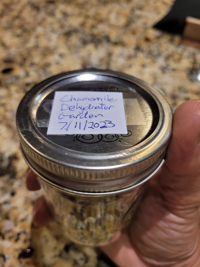 Jar labelled.