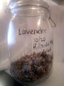 Labeled quart jar