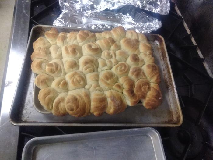 3 sticks of butter, held together with flour, eggs and more butter