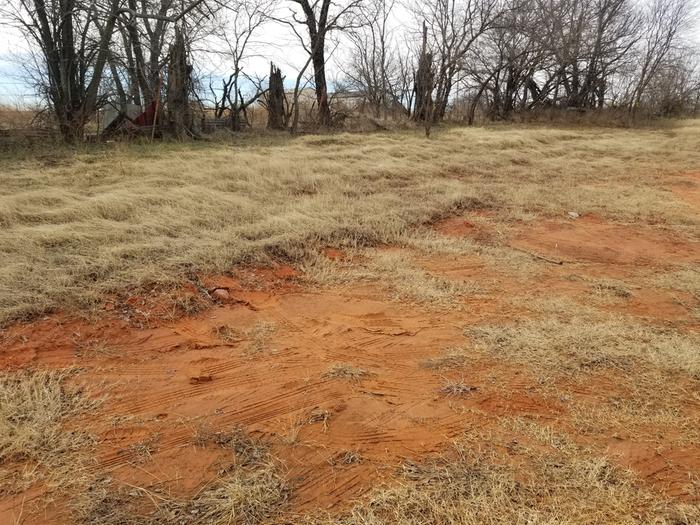 Wet area behind house