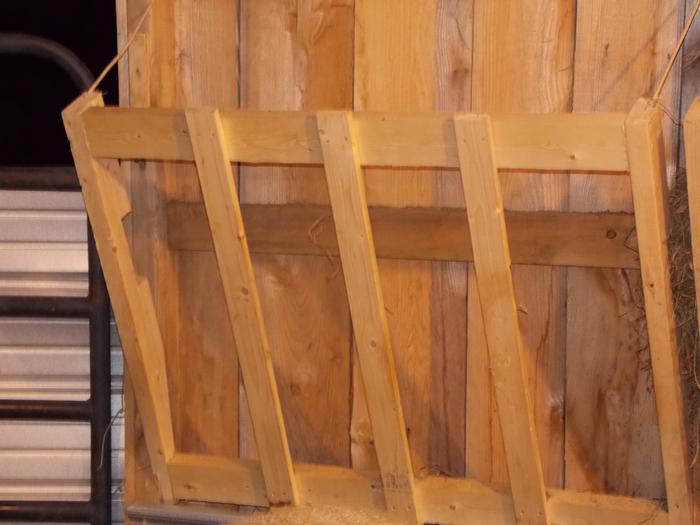 tilt out livestock feeder