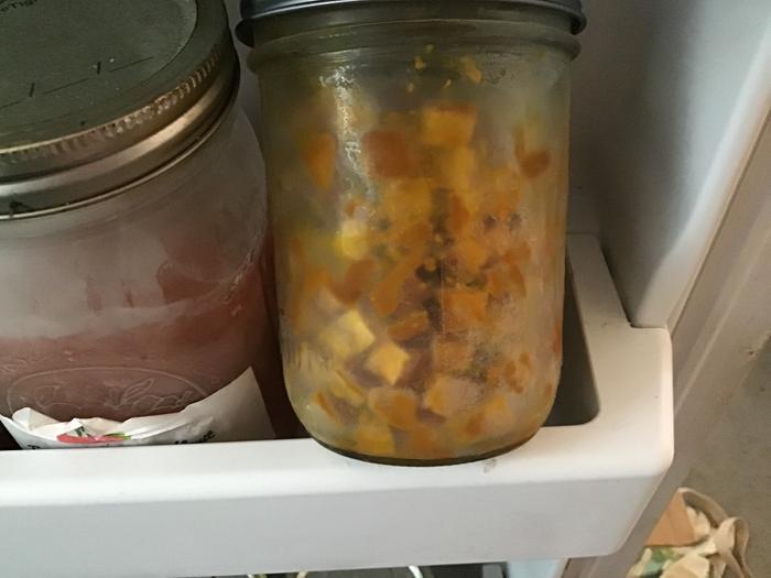 Turmeric juice small cubes. I also make large cubes with turmeric juice