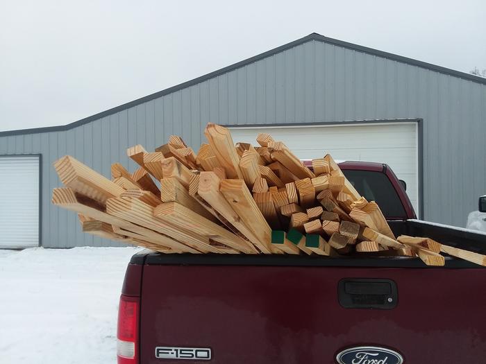 free wood for biochar making!