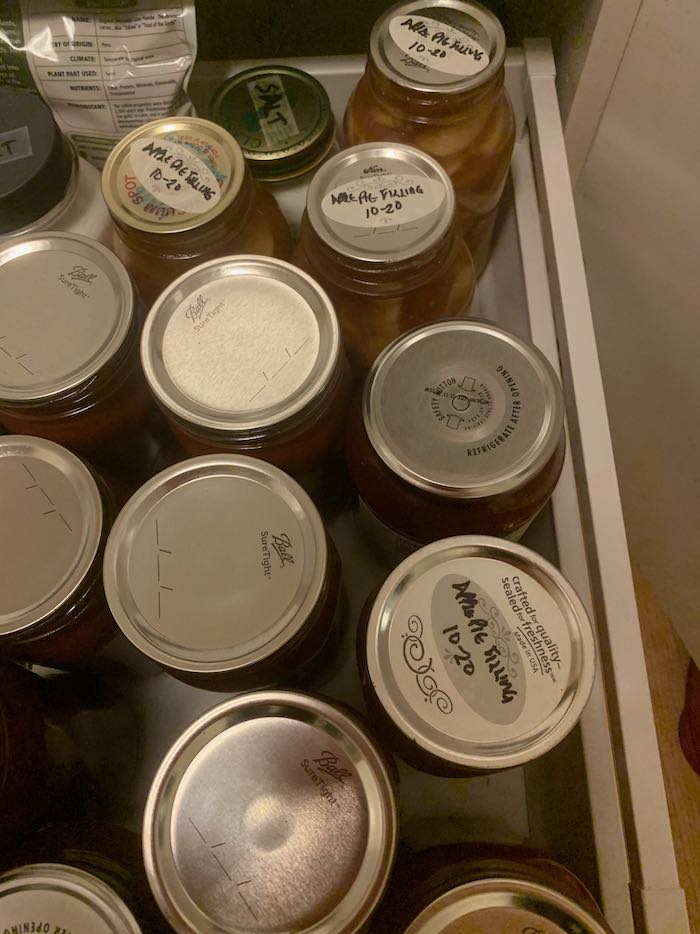 jars in drawer