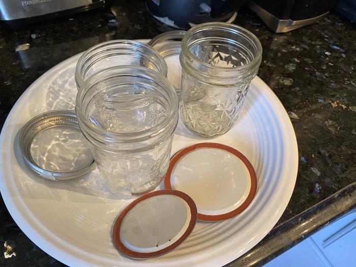 jars sterilized and ready