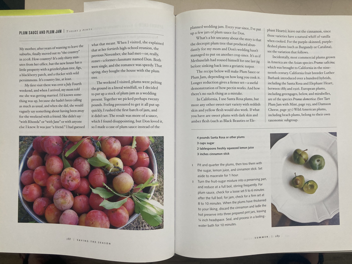 Plum Jam recipe from Saving the Season by Kevin West