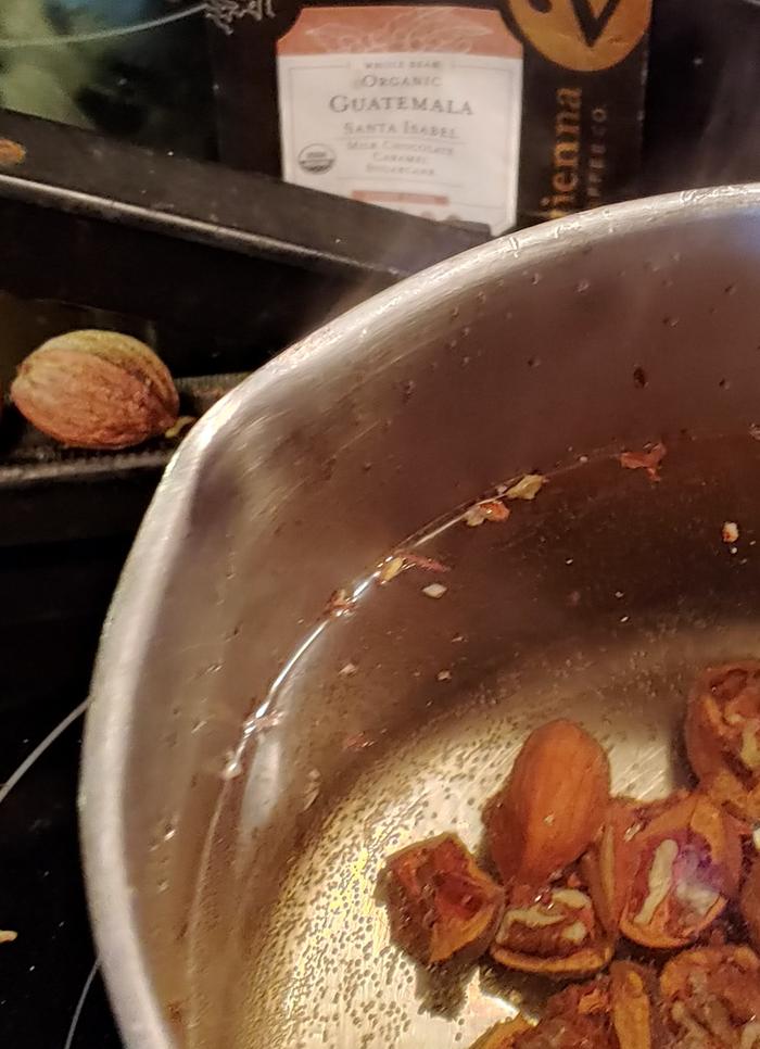 boiling hickory nuts