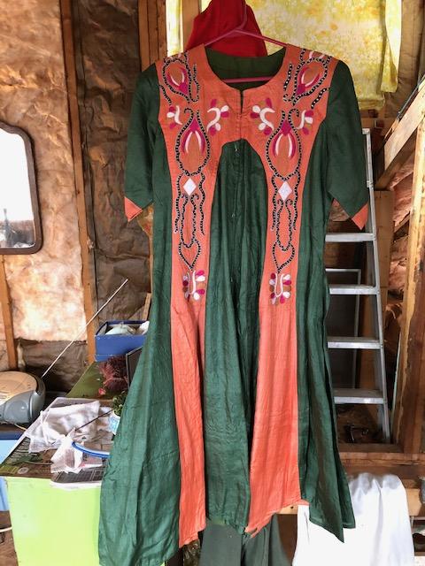 green tunic