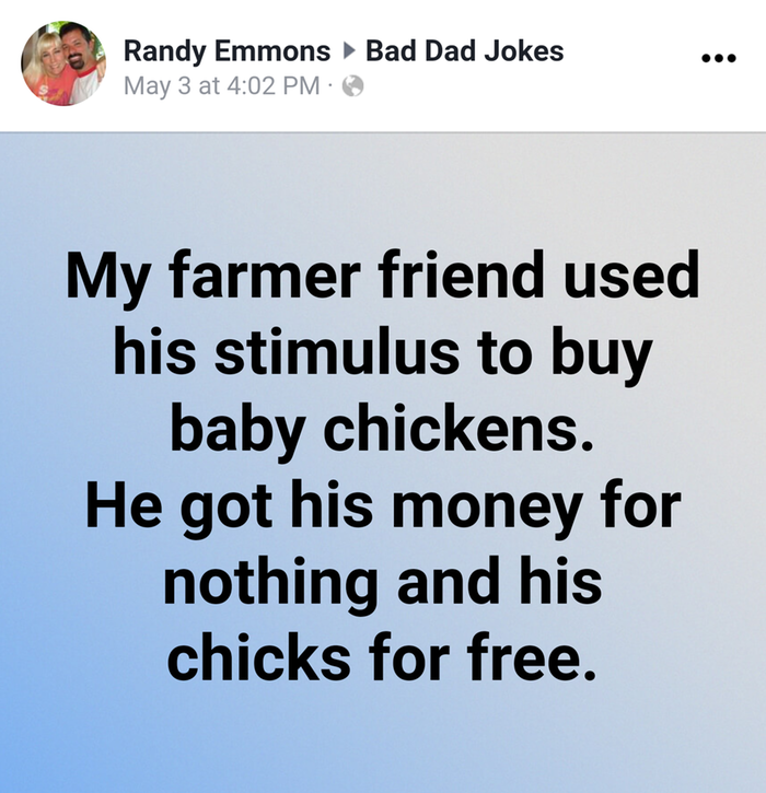 Money for nothing dad joke