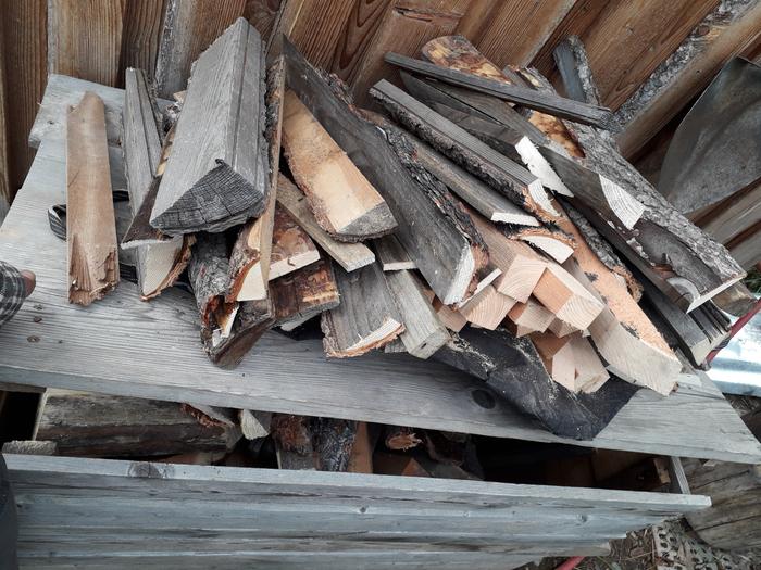 little firewood for the Rocket Water Heater