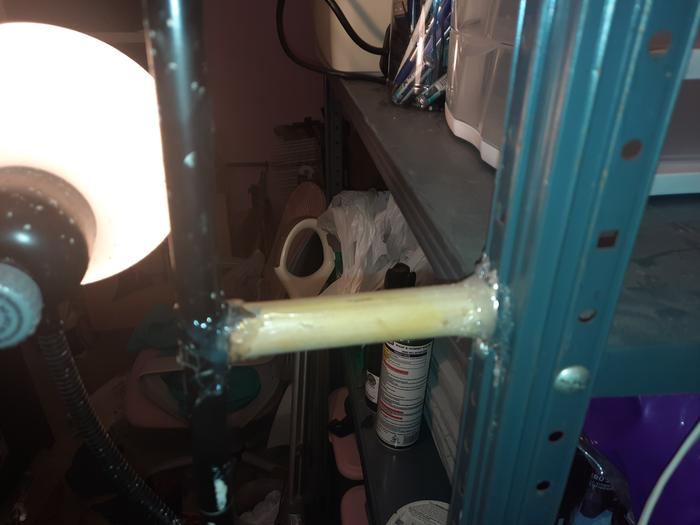 Bamboo and Hot Glue Brace