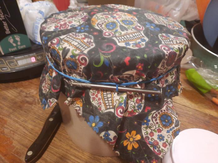 Keeping out bugs, dust, and cats with a wax wrap