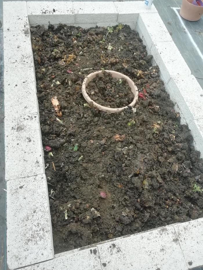 Compost spreading.. Got a decent layer out of my pallet composter
