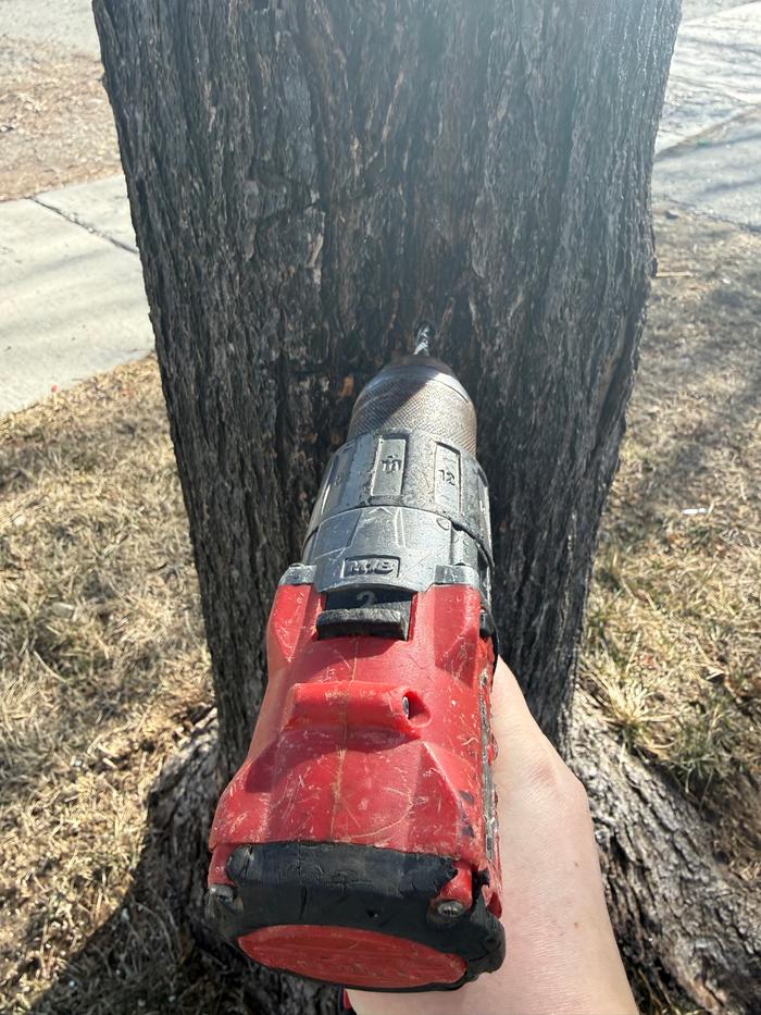 Drilling for the taps