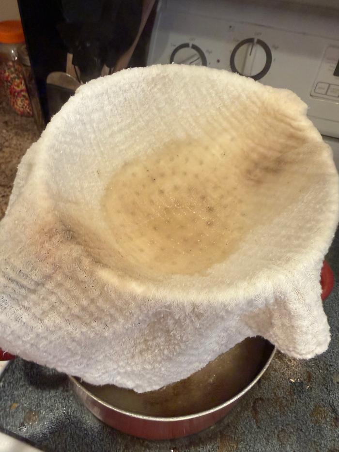 Put it through a cheesecloth, small bits of ash were in it and I didn’t love that flavor