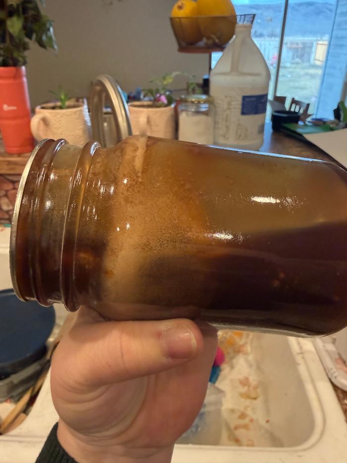 My finished pint of syrup!!! I’m literally jumping for joy!! 