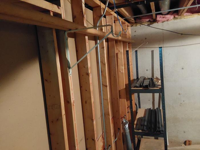 The new location prior to moving the circuit or installing the sub-panel 