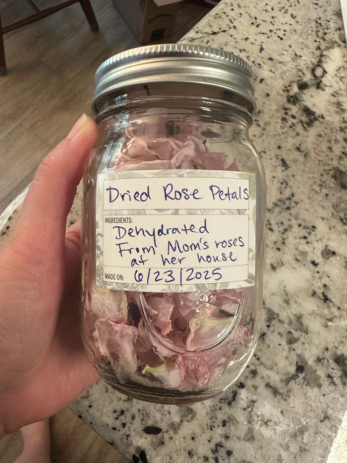 in jar with label