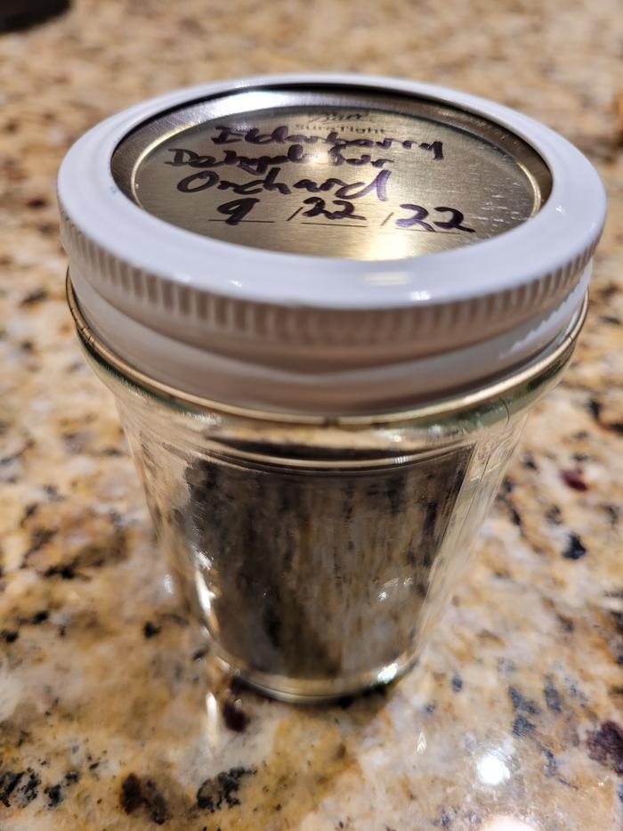 Jar labelled.