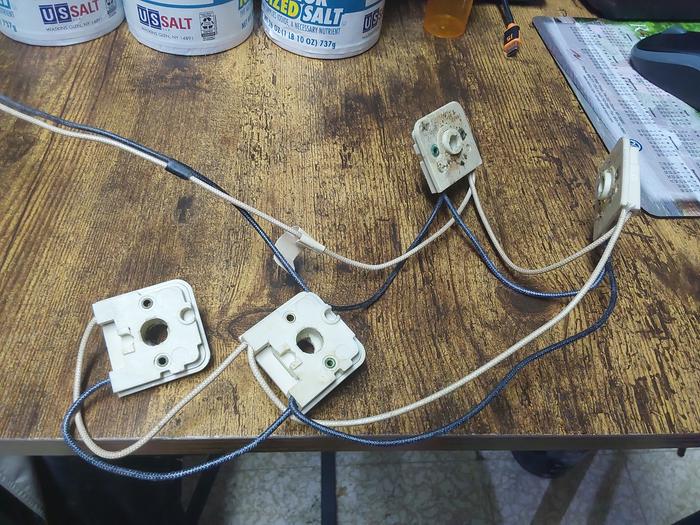 The old switches removed for testing