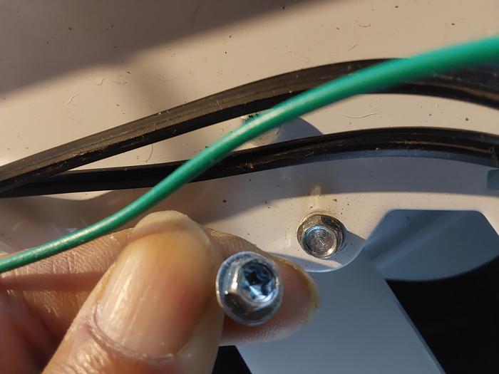 The inside screws are not the same as the outside ones