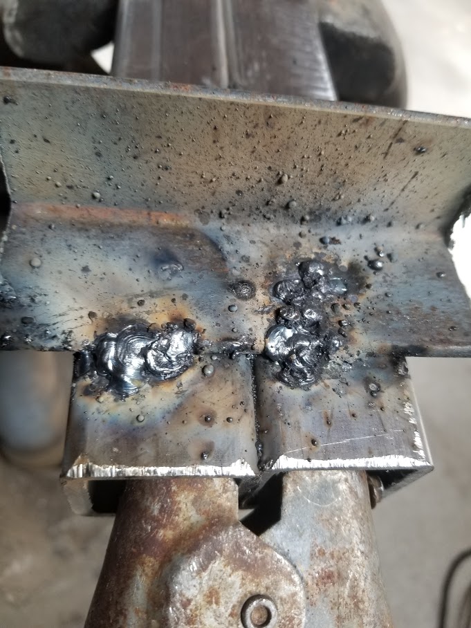 6011 weld on left