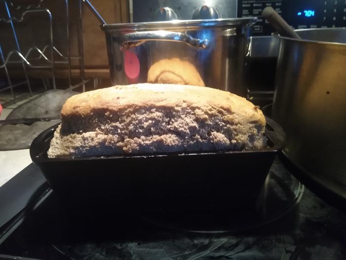 I baked some bread and was worried it wasn't going to rise... guess I didn't have anything to be concerned about
