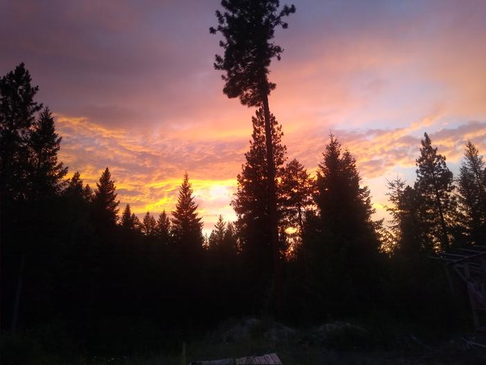 Beautiful sunset at the lab