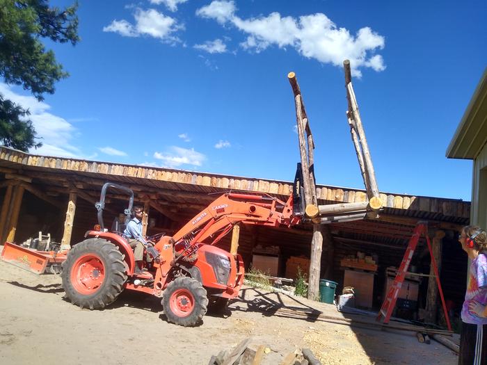 Tool shed in progress