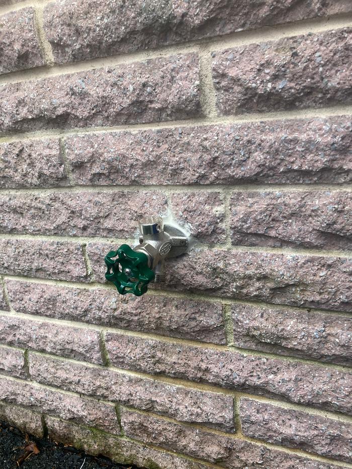 New spigot installed