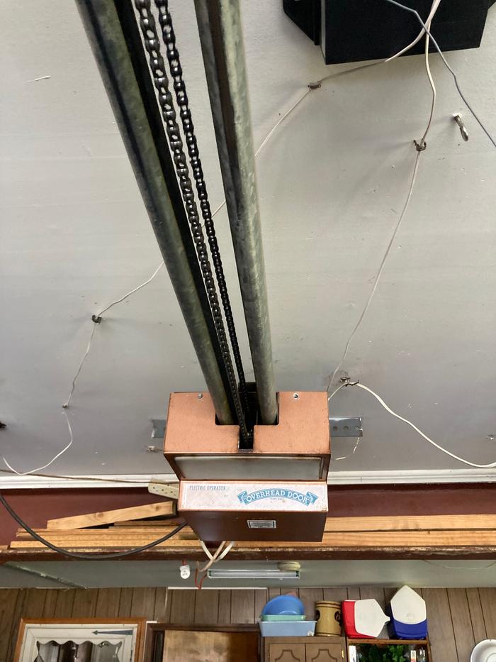 The old garage door opener
