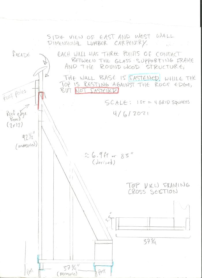 here is a first scale drawing of the carpentry in the side wall