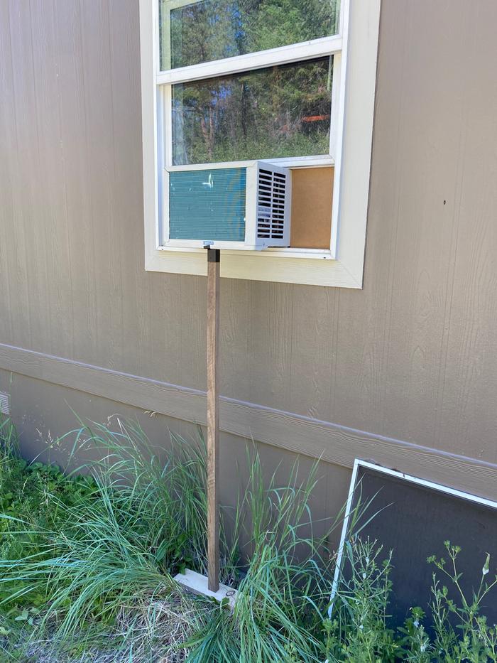 back side of the air conditioner