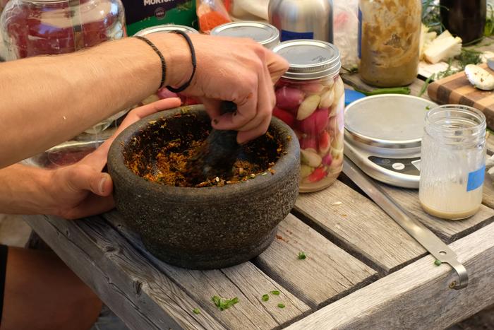 kimchi paste. 