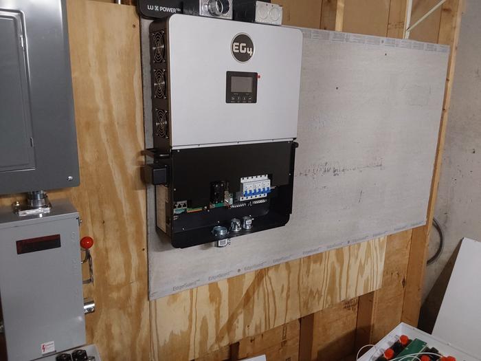 Initial inverter is mounted.