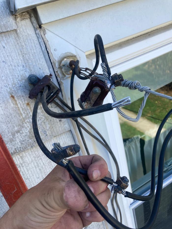 Hooking up the new powerlines