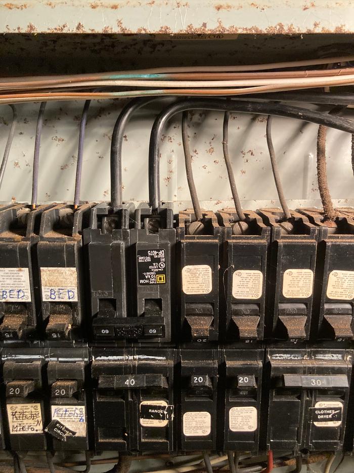 The new breaker installed