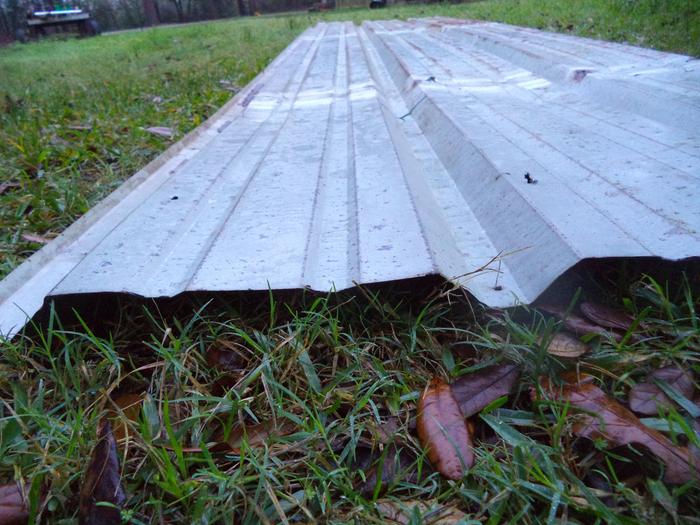 when cutting with circular saw, I like to flip R-Panel upside down.