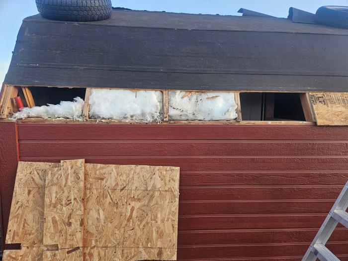 Water damaged section removed 